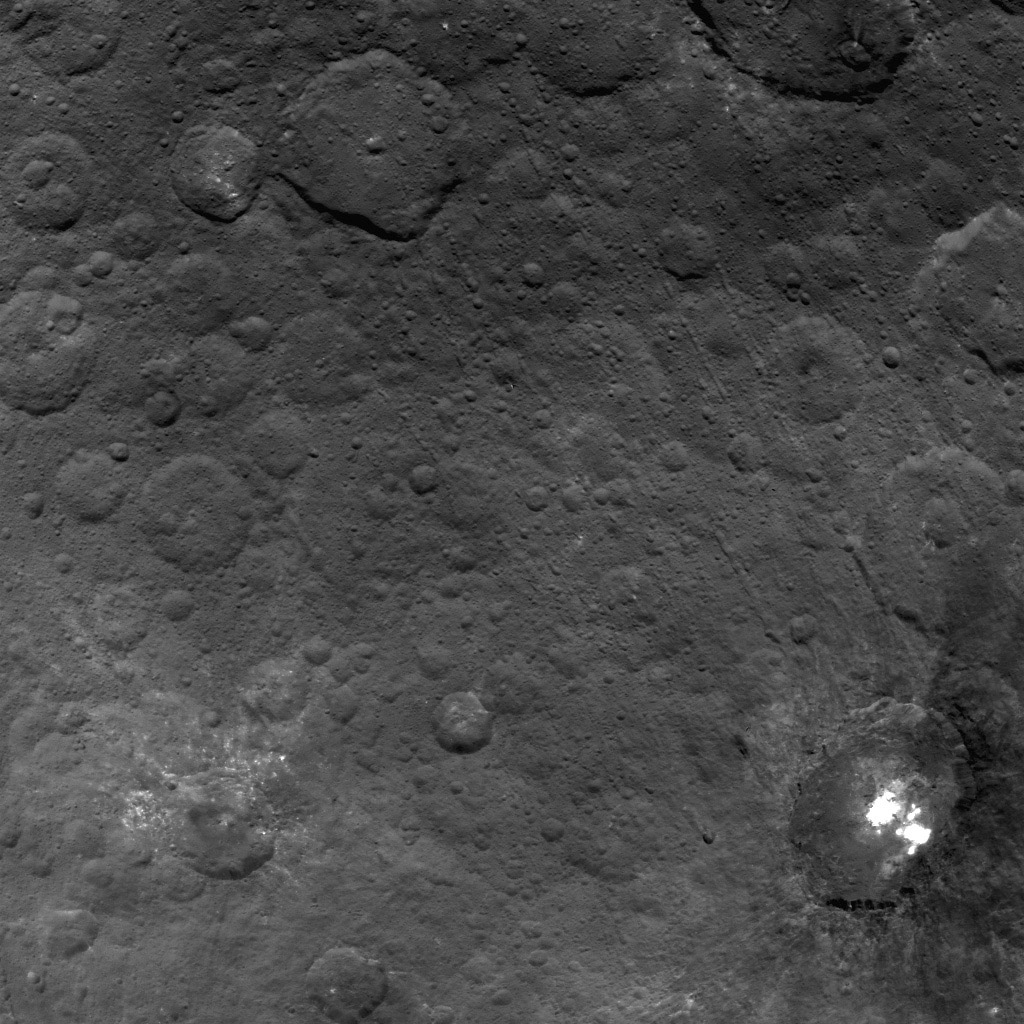 Hanami Planum on Ceres