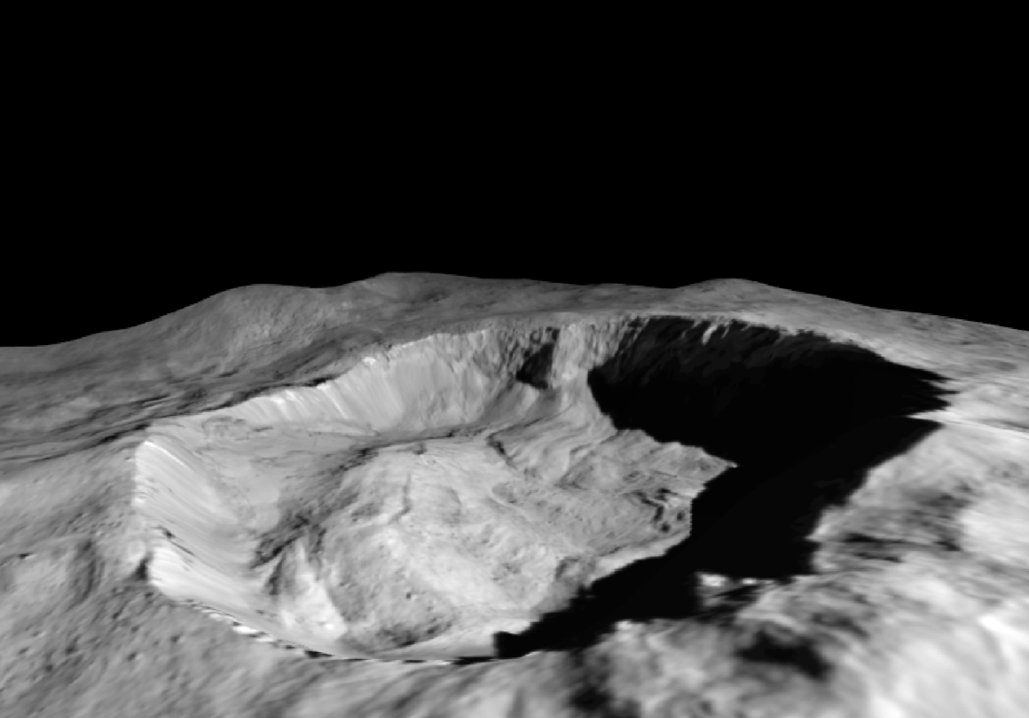 Juling Crater's Shadow