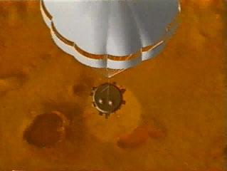 Probe Landing on Titan