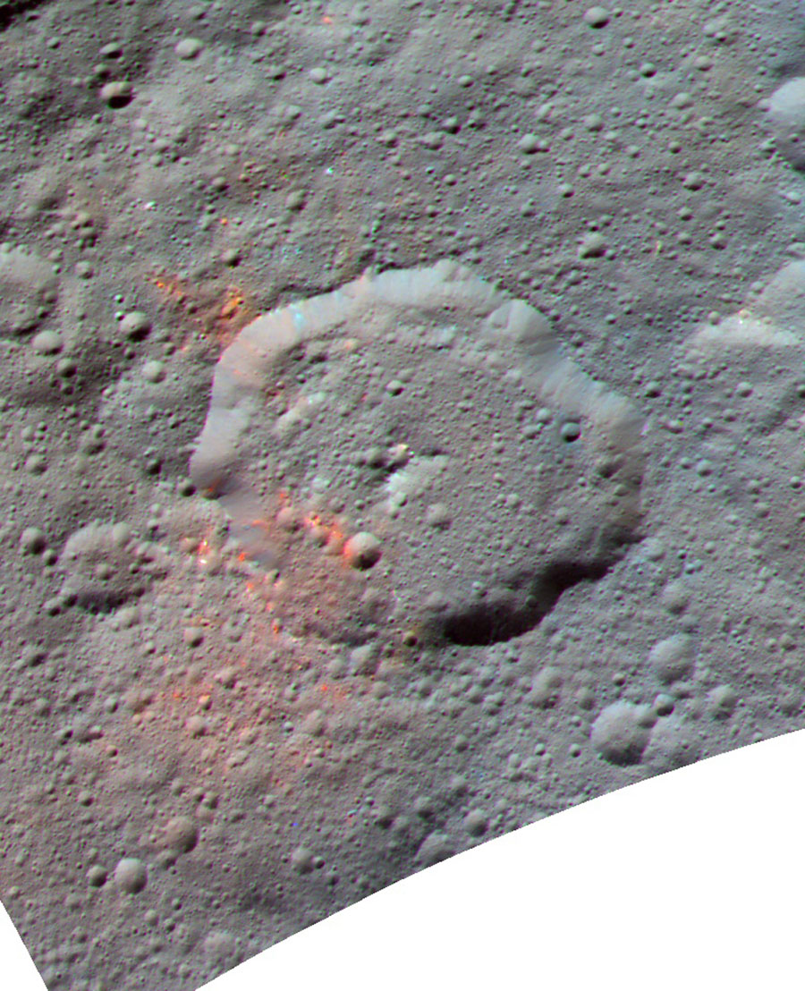 Ernutet Crater - Enhanced Color