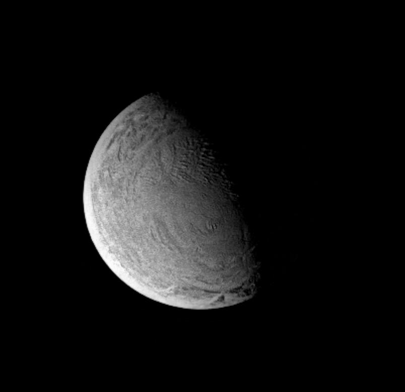 Bizarre, wrinkled terrain on Saturn's moon Enceladus