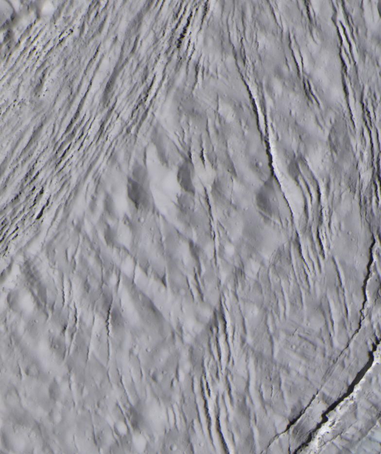 The surface of Enceladus