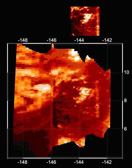 Infrared Image of Titan Volcano