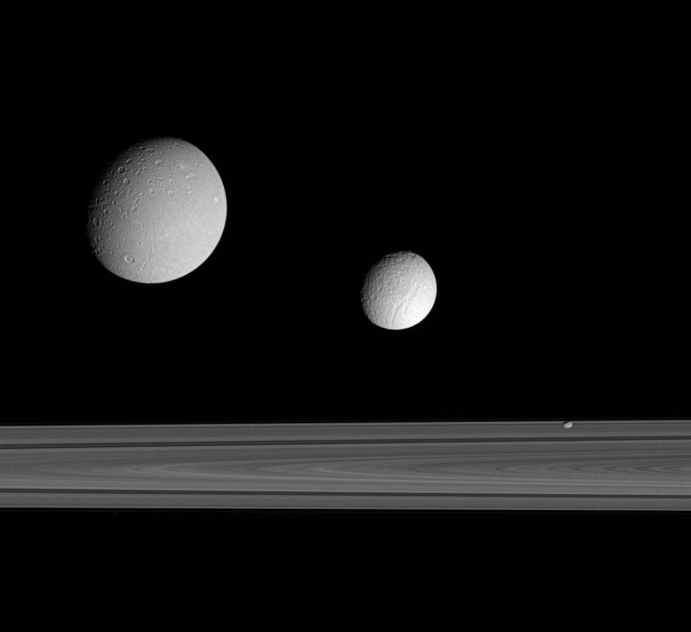 three moons together