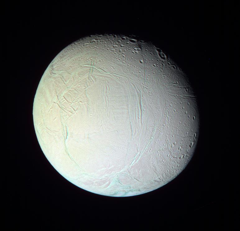 Close-up of Enceladus