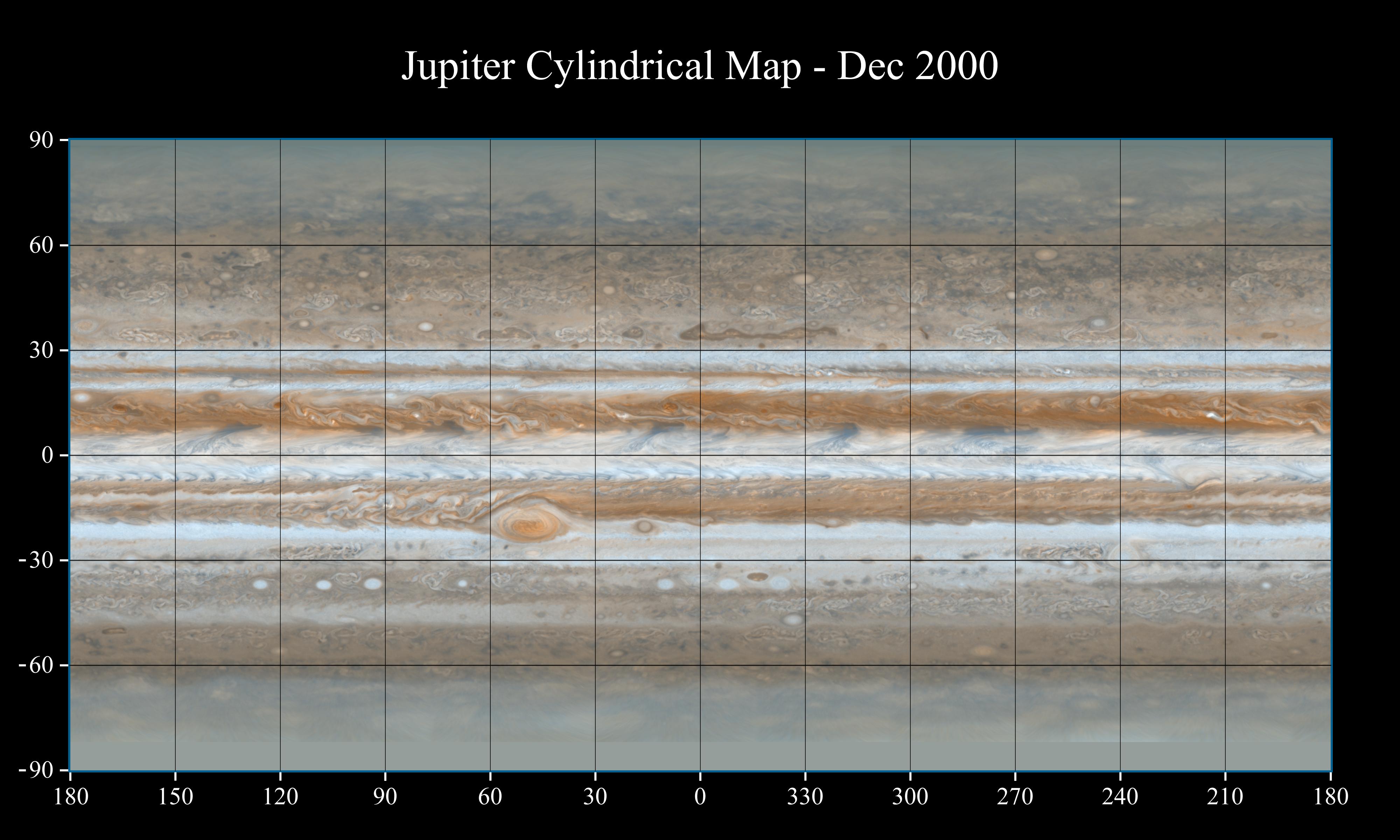 Cassini's Best Maps of Jupiter (Cylindrical Map) | NASA Solar System