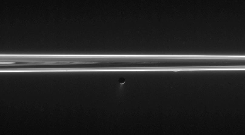 Enceladus and Rhea