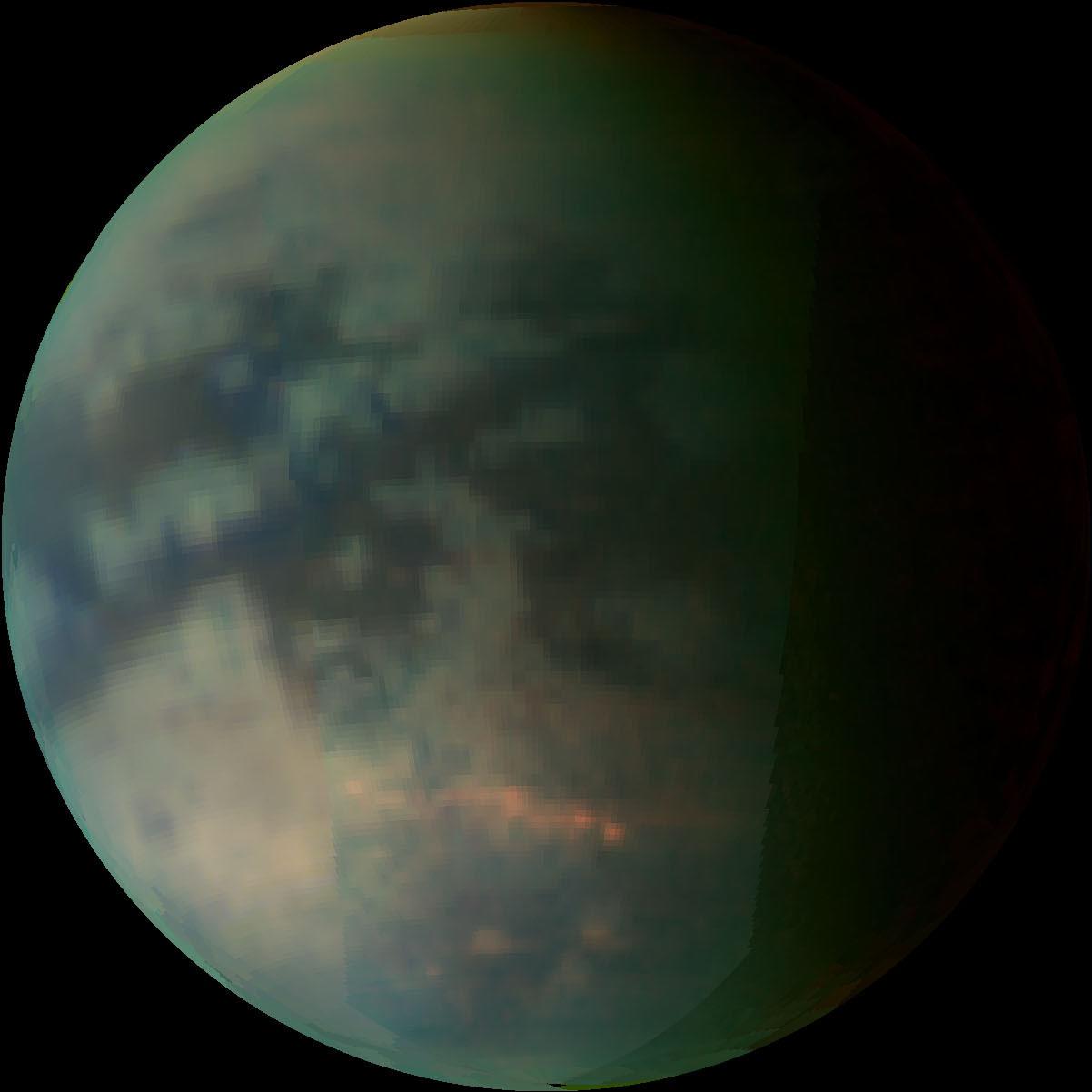 Titan as seen by the visual and infrared mapping spectrometer