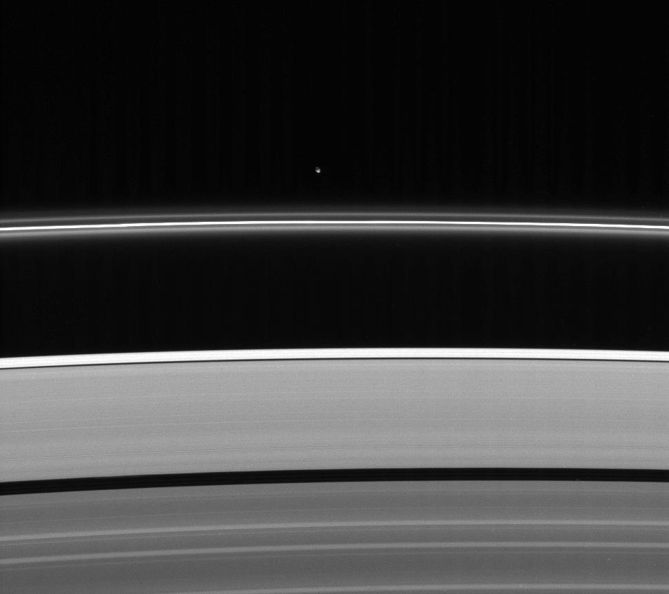 Saturn's rings and Pandora
