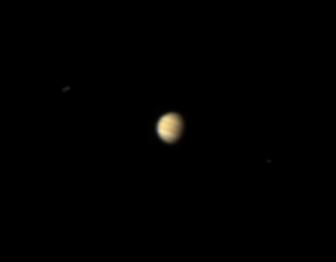 Jupiter seen from Saturn orbit