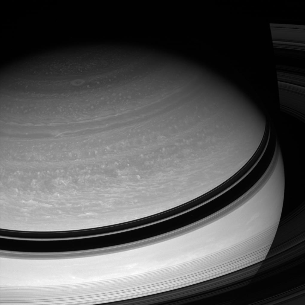 Clouds in Saturn's atmospher