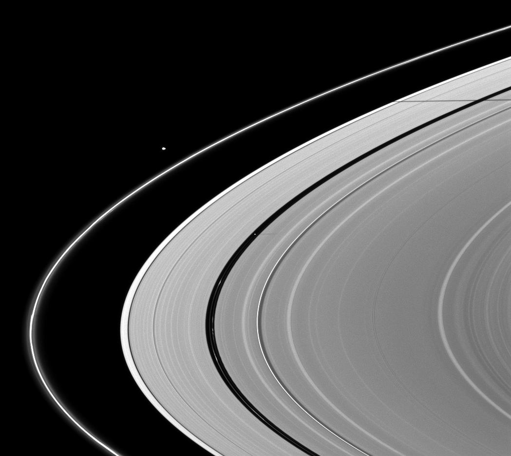 Pan, Pandora and Saturn's rings
