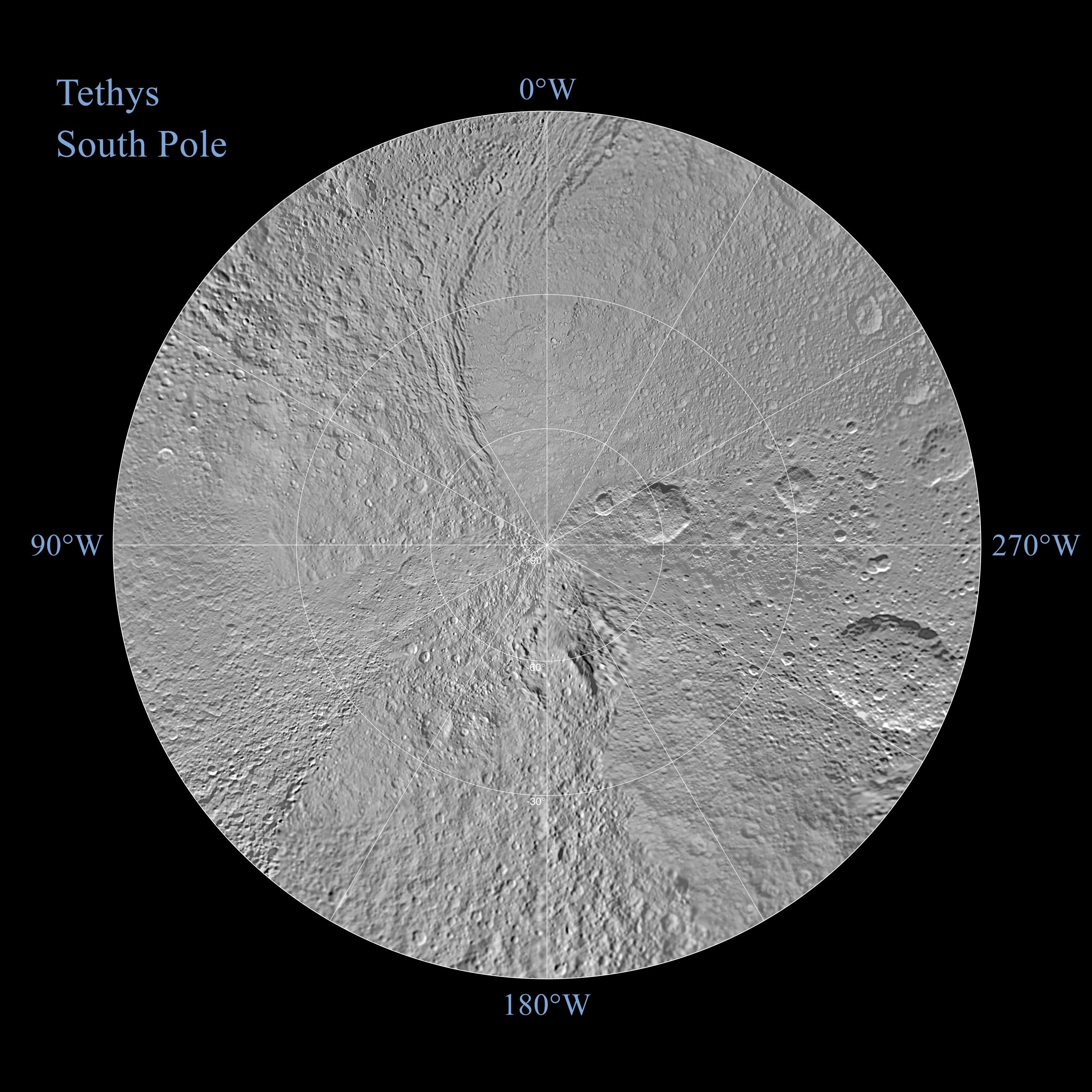 Tethys Polar Map