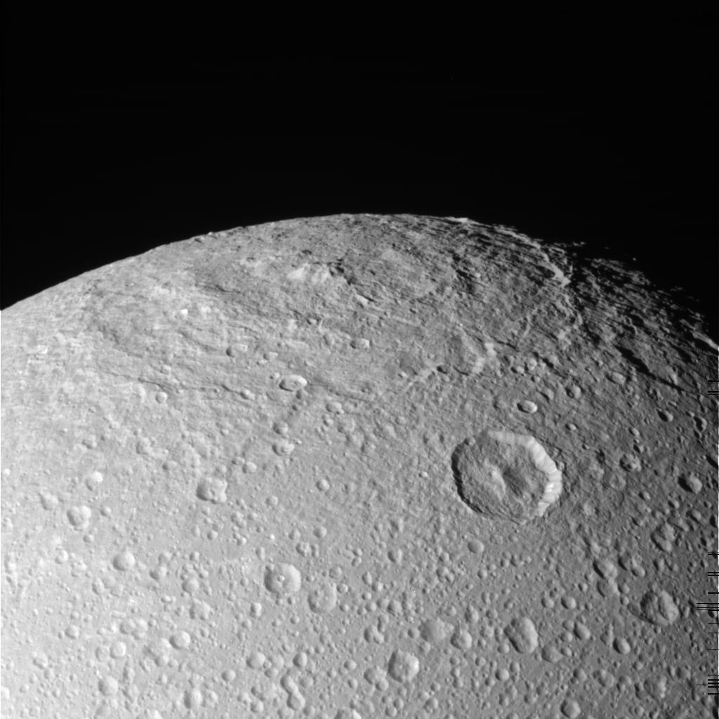 These raw, unprocessed images of Saturn's moon Dione were taken on Dec. 12, 2011, by NASA's Cassini spacecraft. 
