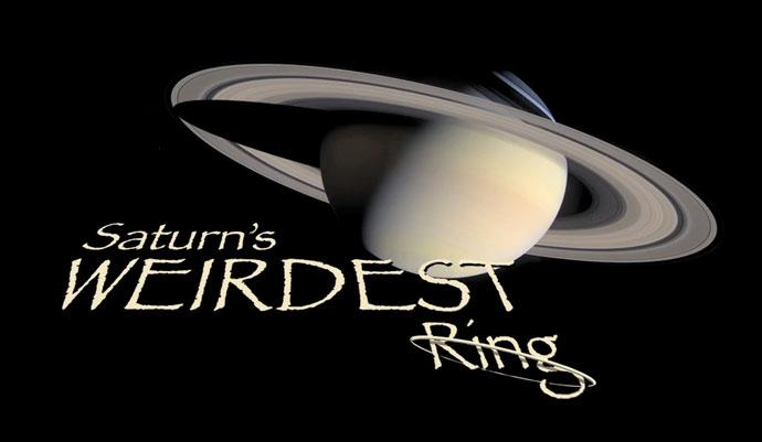 One of the glittering trails caused by small objects punching through Saturn's F ring is highlighted in this movie from NASA's Cassini spacecraft.
