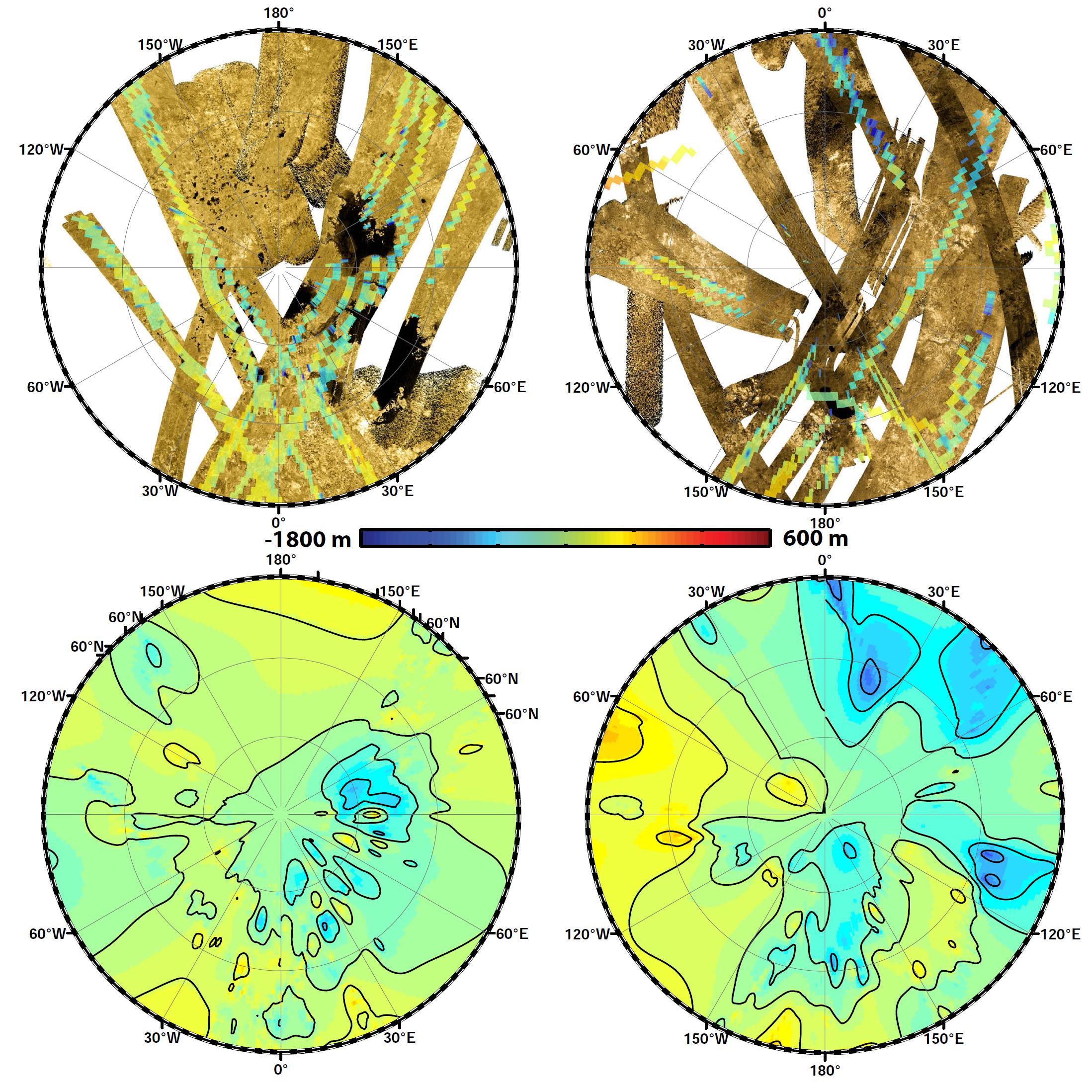 Polar maps of Titan