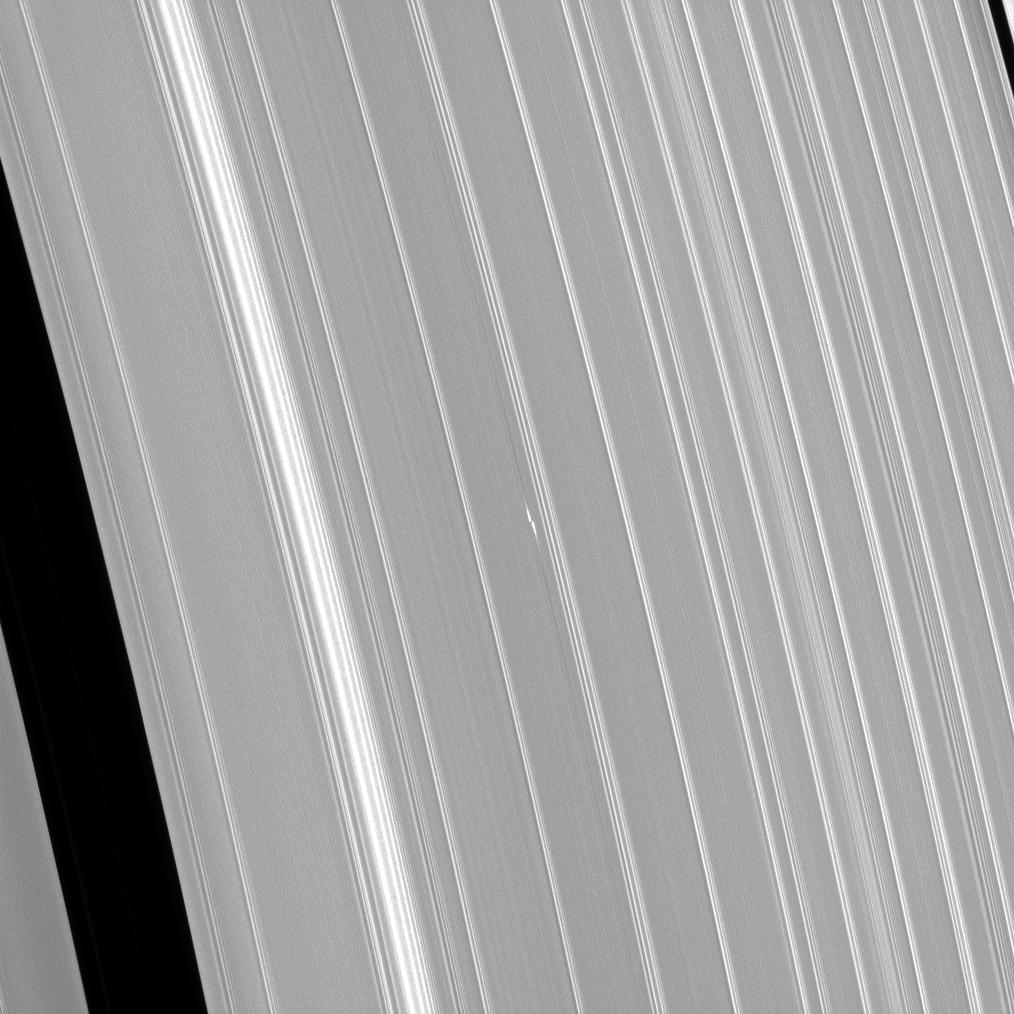 Saturn's rings and the propeller dubbed Bleriot