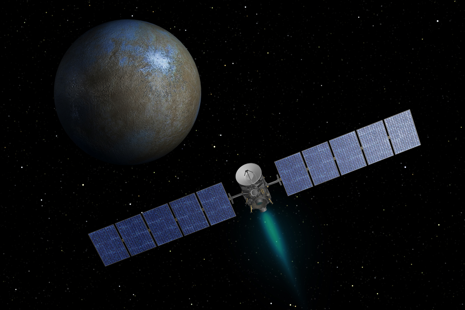 On the Way to Ceres (Artist Concept)