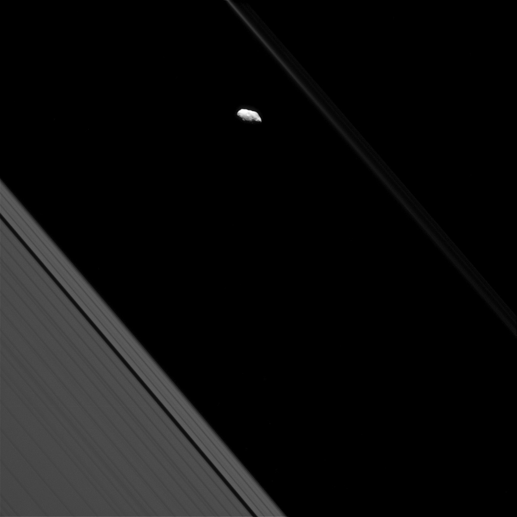 Saturn's rings and Prometheus