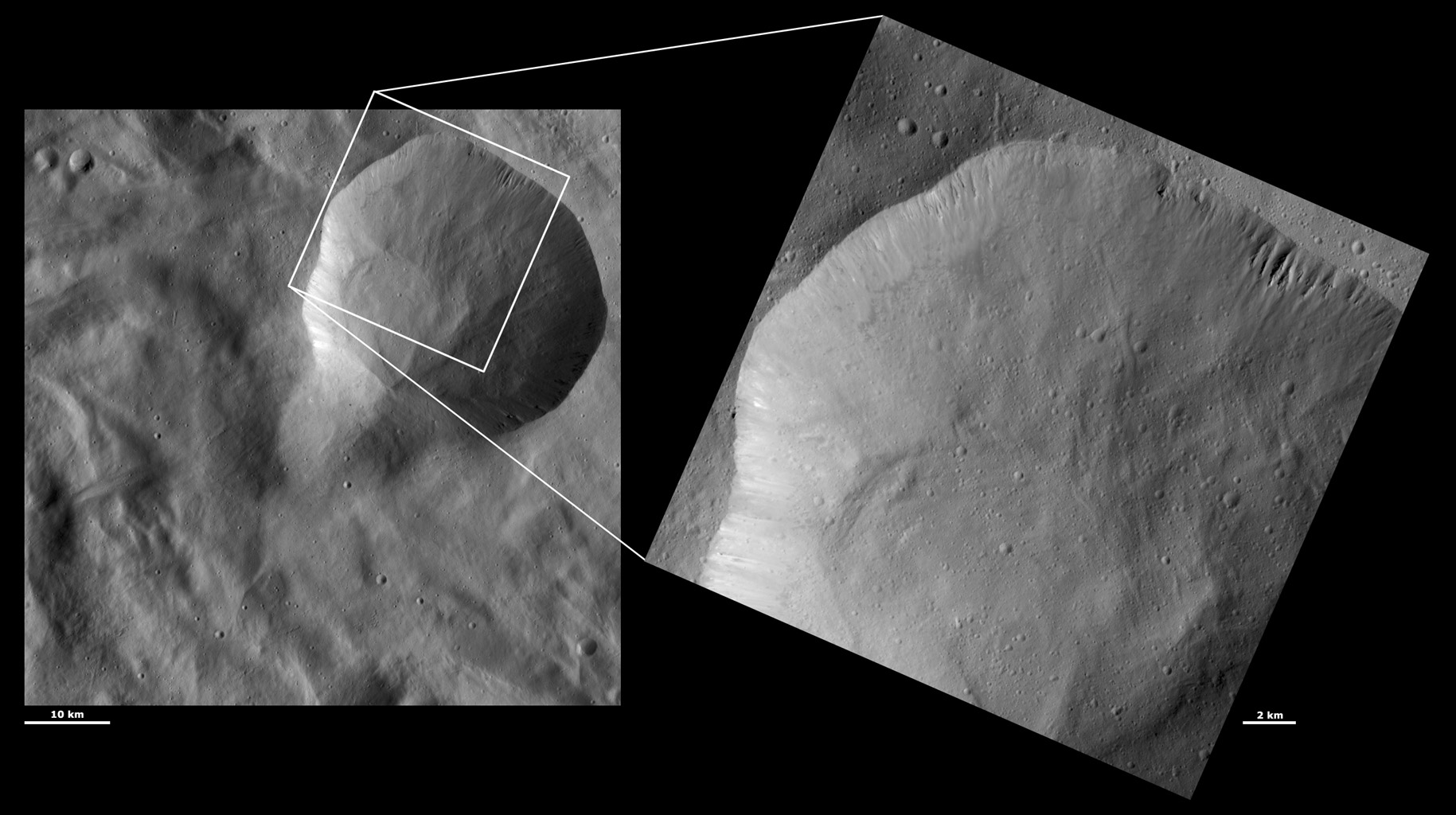 HAMO and LAMO Images of Aquilia Crater