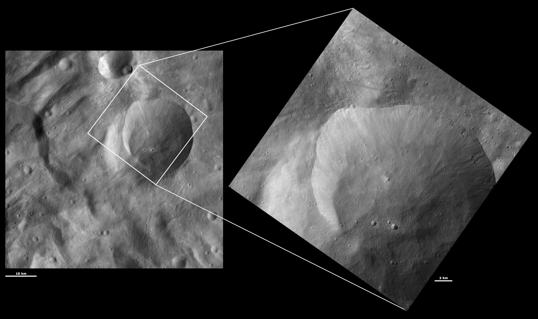 HAMO and LAMO Images of Eusebia Crater