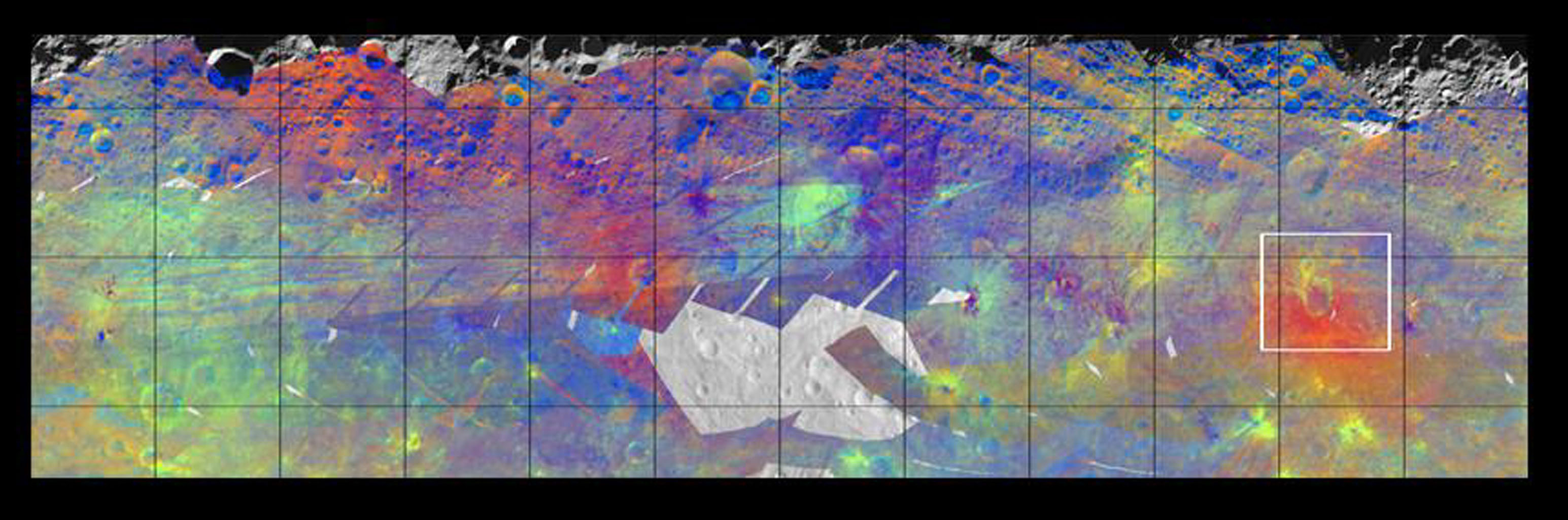 Colorized Infrared View of Vesta NASA Solar System Exploration