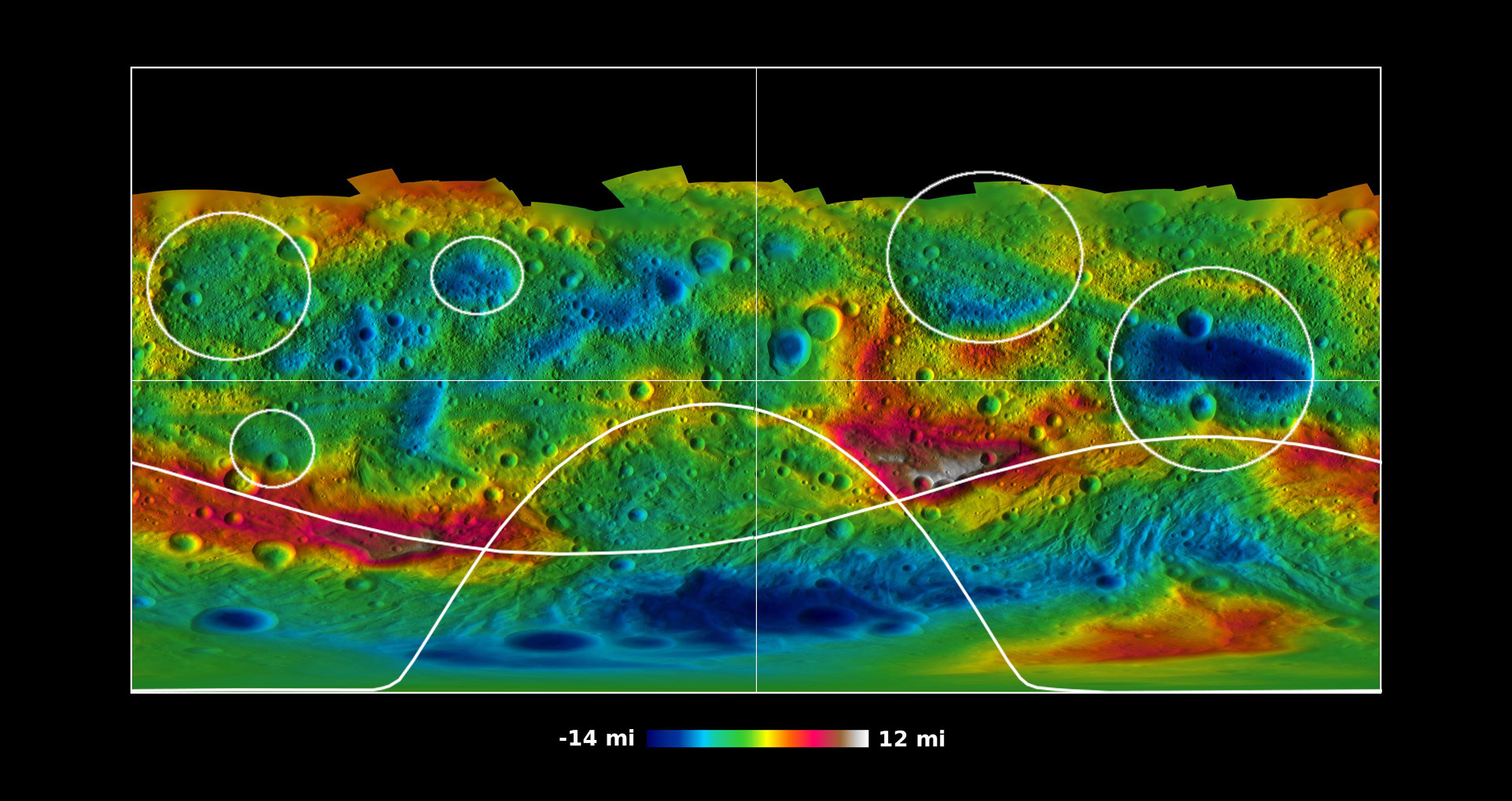 Global Topography of Vesta