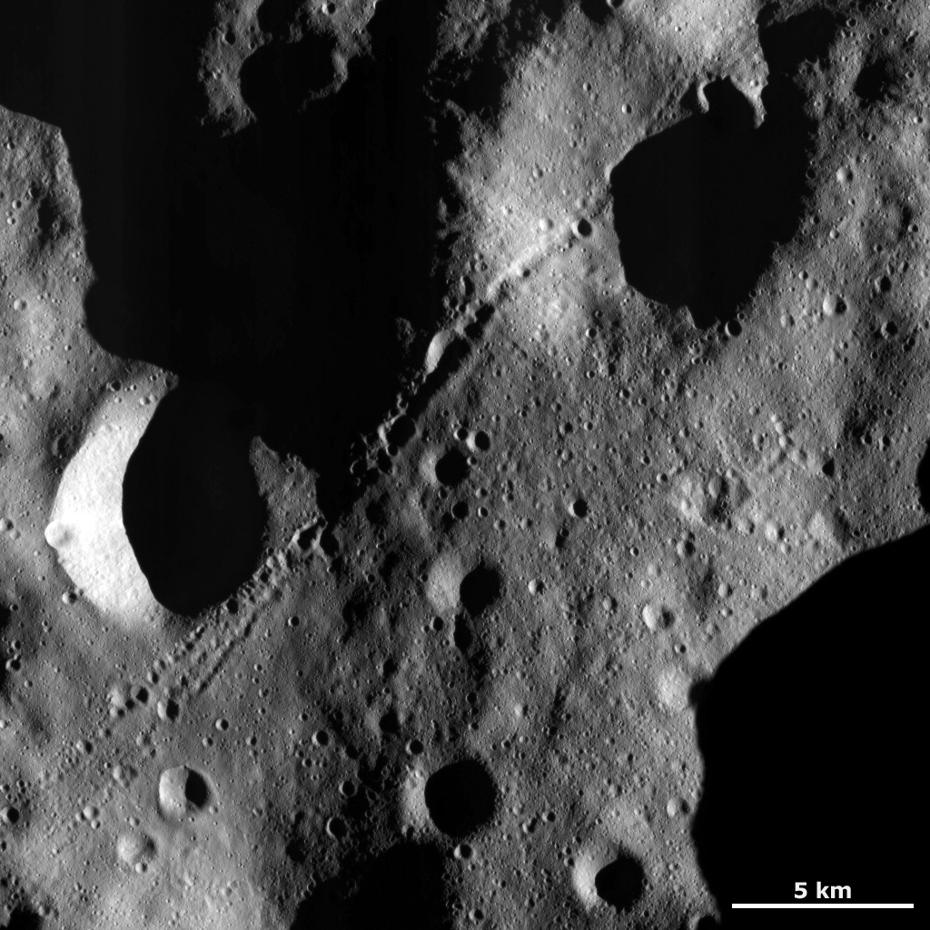 Chain of Secondary Craters