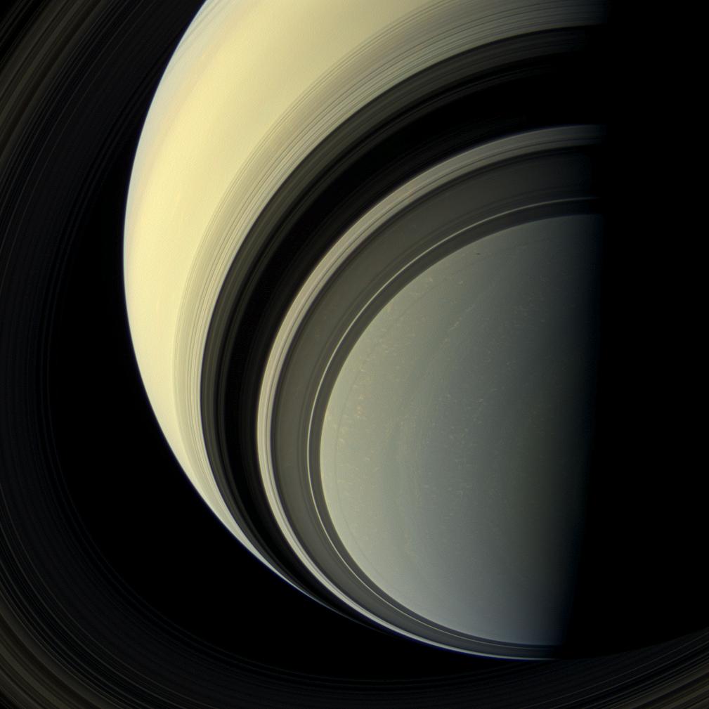 Winter is approaching in the southern hemisphere of Saturn and with this cold season has come the familiar blue hue that was present in the northern winter hemisphere at the start of NASA's Cassini mission. 