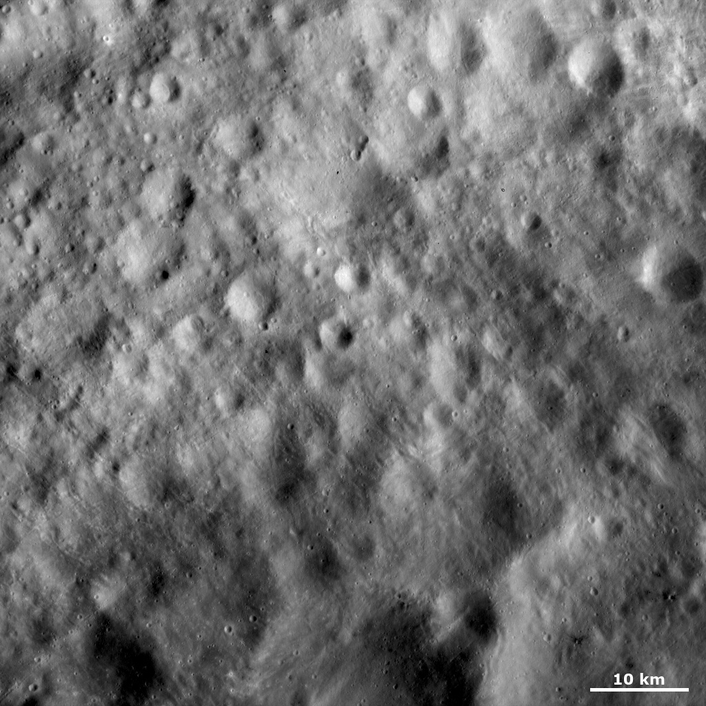 Old Cratered Terrain on Vesta's Equator