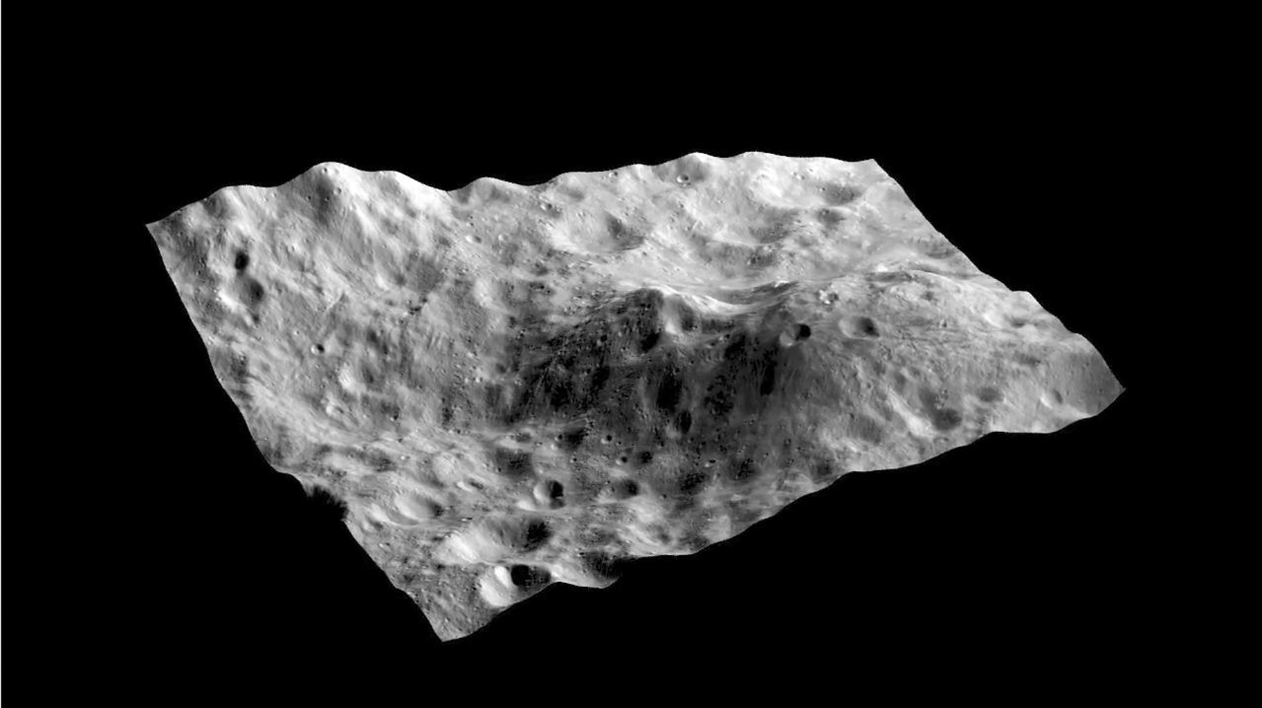 Dark Hill on Asteroid Vesta Movie