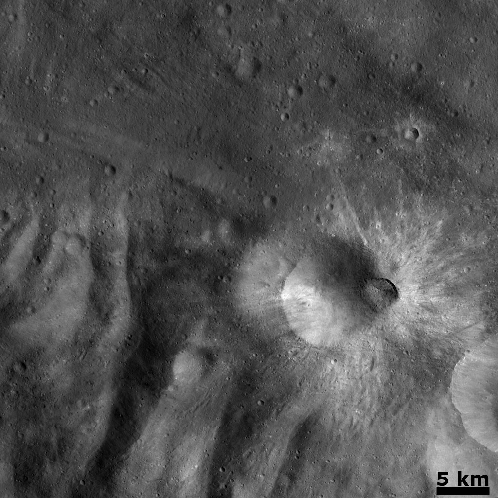 Recent Impact on the Rim of Tuccia Crater