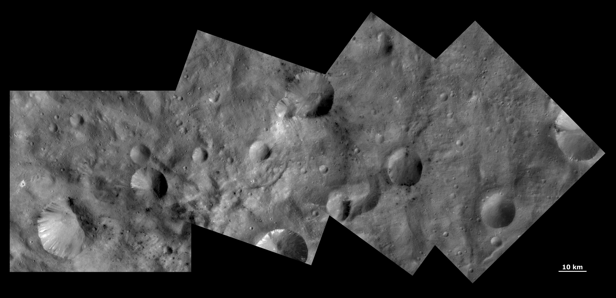 Unusual Craters on Vesta IV