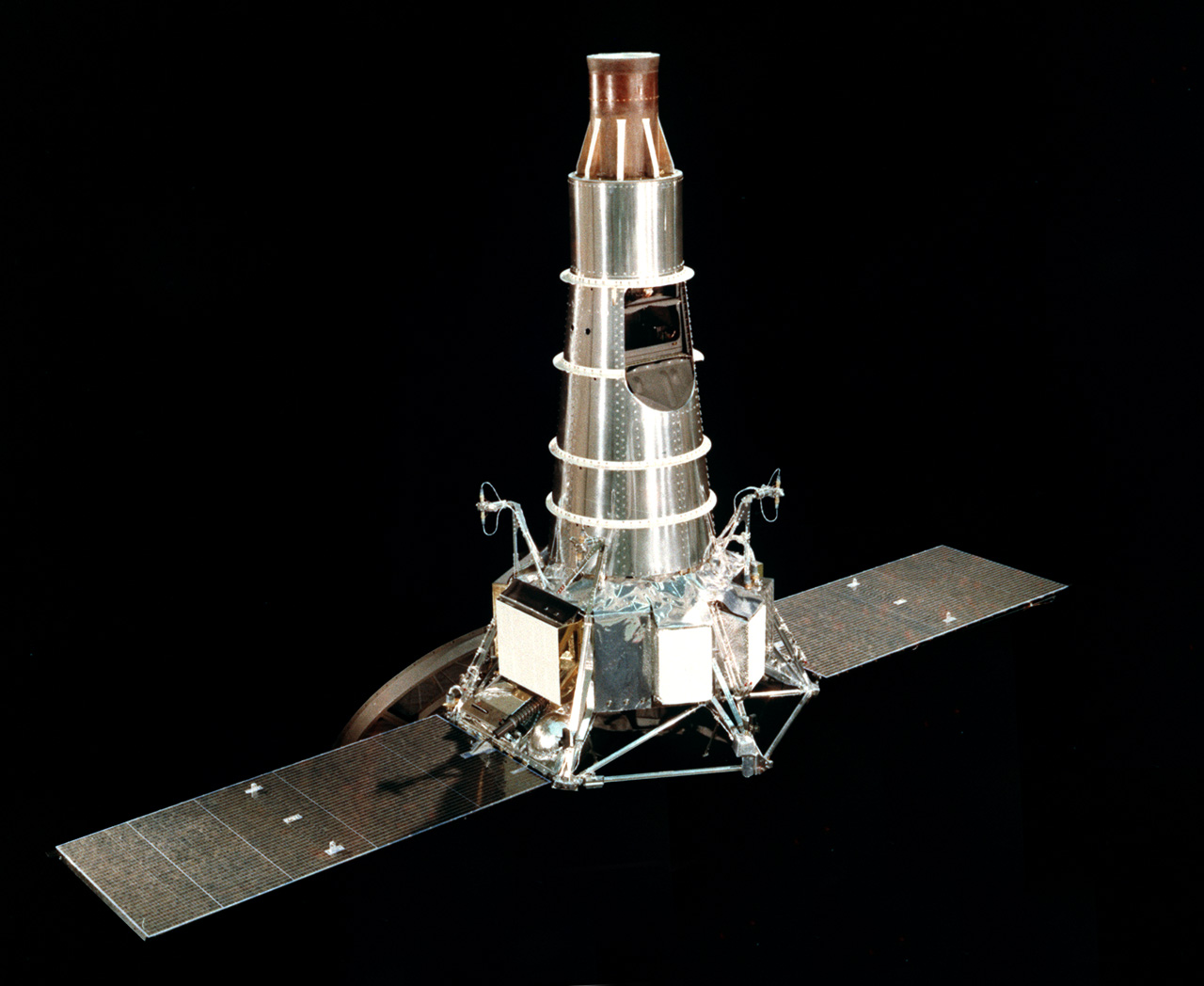 Photo of spacecraft against a black background.