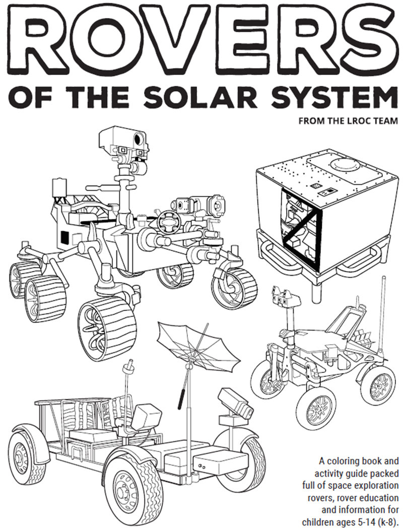 Rovers of the solar system activity and coloring book
