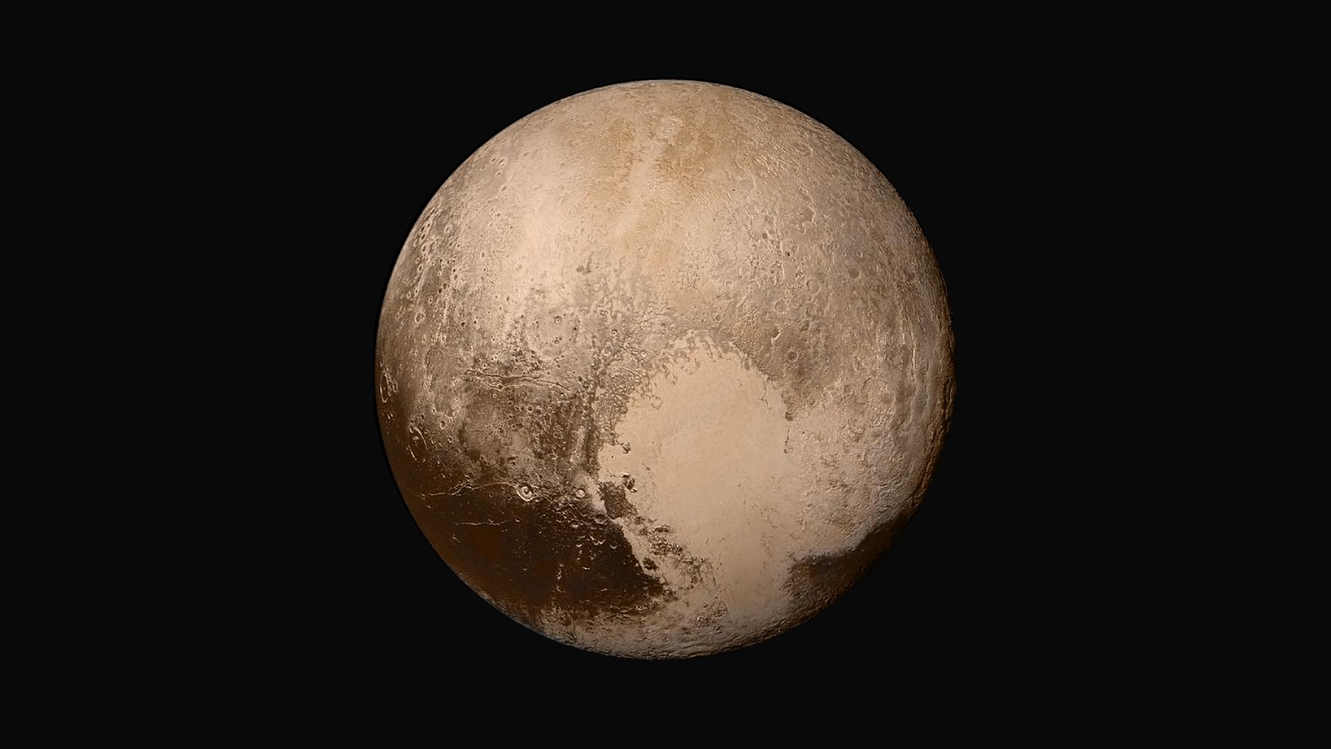 Pluto in true color