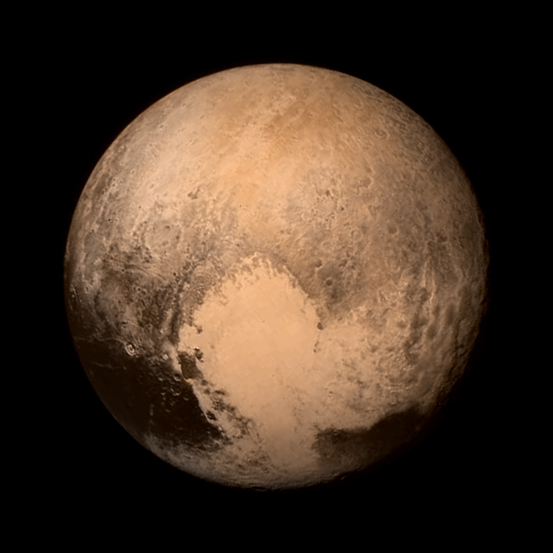 Color image of Pluto
