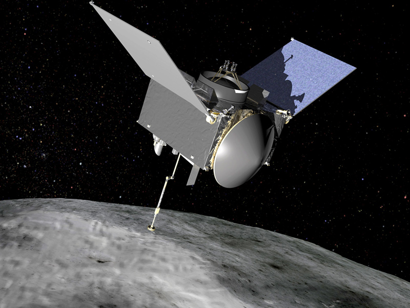 Artist's concept of OSIRIS-REx spacecraft in space