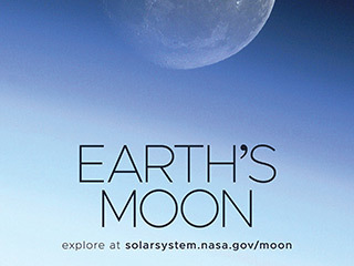 Earth's Moon Poster - Version D | NASA Solar System Exploration